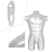 1014 PVC Fashion Male Whole Body Inflatable Mannequin Dummy Torso Model New