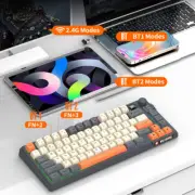 Silver Fox K92 2.4G wireless /BT dual mode mechanical feel keyboard MDA ball cap