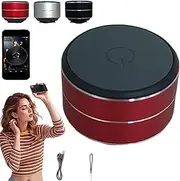 Thumpy Speaker, Thumpy Mini Bone Conduction Bluetooth Speaker, Portable Wireless Stereo Sound,Waterproof Compact Speakers,for Shower, Kitchen, Travel, and Outdoo (Red)