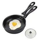HEMASN 2 Pcs Mini Cast Iron Skillet 4.7 Inch Round Non Stick Fry Pan Single E...