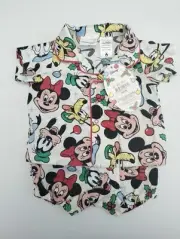 Peter Alexander Baby Christmas Disney Mickey Mouse Pyjamas Size 0-3months BNWT