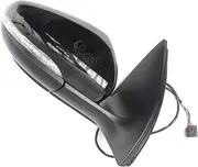 Full Complete Door Wing Mirror Unit Electric Metallic Black Right Offside Drivers side