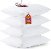 Utopia Bedding 8 Pack Waterproof Pillow Protectors with Zipper Standard Size (White), Bed Bug and Dust Mite Proof Pillow case Covers, Moisture Wicking Pillow Encasements 20 x 26 Inches