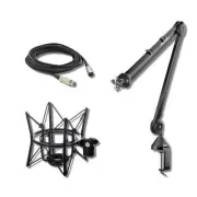 Rode PSA1 Microphone Boom Arm with Rode PSM1 Shockmount and XLR