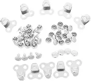 MUSISALY 10 Set Metal Boot Hooks: Shoe Lace Locking Clips with Rivets Replacement for Secure Fit - DIY Shoe Supplies for Outdoor Activities