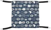 BESPORTBLE Cat Hammock for Cage Cartoon Print Hanging Bed for Cats Breathable Design for Animals Like Rats and Hamsters Comfortable Swing Nest for Indoor and Outdoor Use