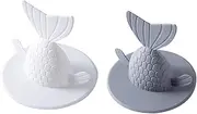 Material Kitchen Sink Strainer Anti-Odor Floor Drain Strainer Fishtail Design Sink Plug Size s Random Color