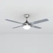 ELEGANT 48 in 4 Blades AC Motor Ceiling Fan with 3 Colors LED Light & Remote