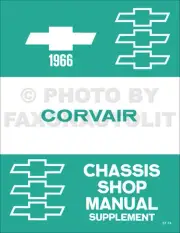 1966 Chevy Corvair Shop Manual Supplement Chevrolet Repair Service Monza Corsa