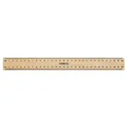 Celco Wooden Ruler with Metal Edge 30cm