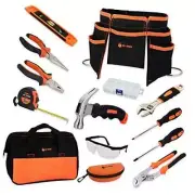 JoyTown Kids Real Tool Set - Junior Steel Forged Tool Kit for Children with