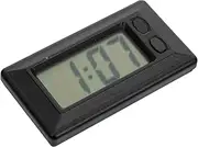 ULTECHNOVO Car Electronic Clock 3D Digital Clock Travel Alarm Clock Digital Alarm Clock -Timer Clock for Car 3D Clock Clocks for Bedrooms Desktop Calendar Car Digital Clock Black Plastic
