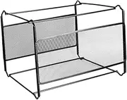 Operitacx Metal A4 File Stand Rack Desktop Storage Organizer Modern Document Holder for Office Quick Access Random