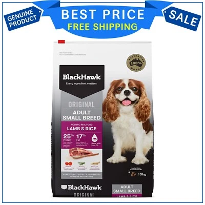 Black Hawk Adult Small Breed Original Lamb & Rice Dog Dry Food 10 Kg