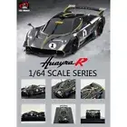 LCD 1:64 Pagani Huayra R #1 Black Carbon Diecast Model Car