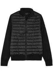 Canada Goose Hybridge Quilted Shell and Wool Jacket - Black - M, Men's Designer Shell Jacket, Male - M M