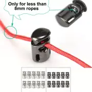 10pcs Plastic Cord Lock Stopper Spring Toggle Fastener Organizer