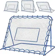 Winthai 4.8x3.7FT Soccer Rebounder Net, Quick-Switch Angle Soccer Training for Control, Passing Practice, Easy Setup Rebounder Gifts Aids & Equipment for Kids,Teens & Adults