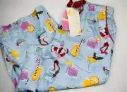 NWT PETER ALEXANDER LADIES CHRISTMAS SANTA SPIRITS 3/4 PANTS SIZE M