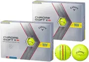 [2 Dozen] Callaway Golf Ball CHROME SOFT X LS 2022 Triple Track Yellow Yellow