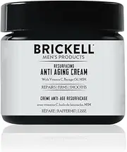 Brickell Men's Products Resurfacing Anti-Aging Cream For Men, Natural and Organic Vitamin C Cream, 2 Ounce, Scented (Unscented)