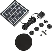 ibasenice Garden Fountain Pump Solar-powered Decorative Pond Pump Solar Panel Fountain for Garden Water Features