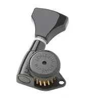 Genuine Hipshot 8 inline Black Open Gear Grip-Lock locking tuners NEW