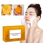3PCS Lemon Turmeric & Kojic Acid Soap - Brightening Face & Body Care Bar