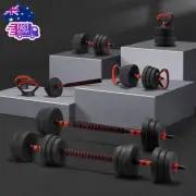Adjustable Dumbbell Set – Dumbbells & Barbell Set with Connector, Multifunctiona