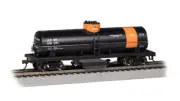 Bachmann Santa Fe #100271 Track Cleaning Tank Car, Black/Orange - HO Scale