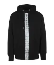 Givenchy 4G Tag Effect Drawstring Hoodie XL,XS black