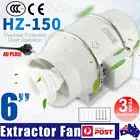 6" Inch Silent Extractor Fan Duct Hydroponic Inline Exhaust Vent Industrial AU