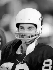 Wide receiver Pat Tilley St. Louis Cardinals looks on from the sid- Old Photo