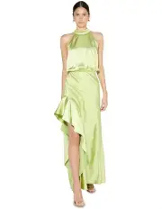 [Montique] Emery Satin Gown in Green