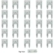 Spade Set Kit 25A Amp Motorcycle Automotive 25x Mini Blade Fuse APM ATM Plug