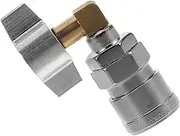 CLISPEED Air Compressor Quick Connect Valve Accessory for Truck Dust Integrated Elbow Adapter for Air Outlet Efficient Fast Disconnect Fitting for Cleaning Wand