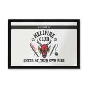 Stranger Things Welcome To The Hellfire Club Entrance Mat