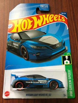 2022 Hot Wheels HW GREEN SPEED 2/5 Nissan Leaf Nismo RC_02 100/250 Blue