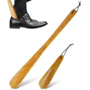 2 Pcs Shoe Horns Seniors Aid Boot Helper Log Shoehorn Child Man for Elderly