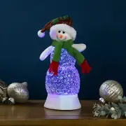 Northlight 11" LED Multi-Color Lighted Acrylic Snowman Christmas Snow Globe
