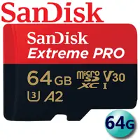 在飛比找蝦皮商城優惠-SanDisk 64GB Extreme Pro micro