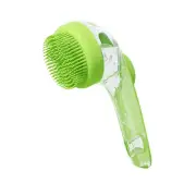 Dog Bath Brush Pet Shampoo brush with soap dispenser Soft Silicone Bath Brush wi