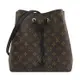 Louis Vuitton LV M44020 Neonoe 經典Monogram花紋肩斜水桶包.黑