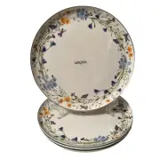Mikasa Quinn 11" Bone China Floral Dinner Plates Set of Four New