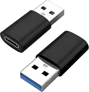 CNHIDEE USB C Female to USB Male Adapter,3.0 Gen1 USB OTG Adapter,QC3.0 Fast Charging 5Gbps Data Transfer, for MacBook iPhone 15 16 Plus Pro Max, Laptop iPad Galaxy Airpods Xperia