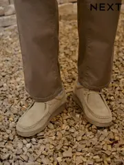 Stone Suede Apron Shoes (AA9036) | $106