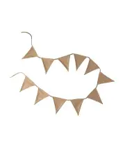 [Cattywampus] Garland Bunting Flags in Tan
