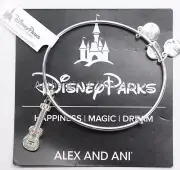 New Disney Parks Alex and Ani Coco Miguel Guitar Charm Silver Bangle Bracelet