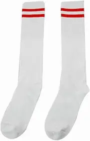 Breathable Football/Basketball Socks Knee High Socks for Kids, White