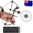 Mini Compound Bow 9.5" Archery Arrows Kit Kid Toy Gift RH LH Target Shooting